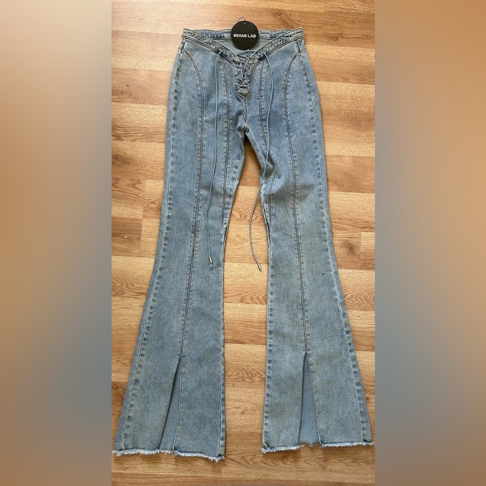 Rehab Lab Lace Up Jeans